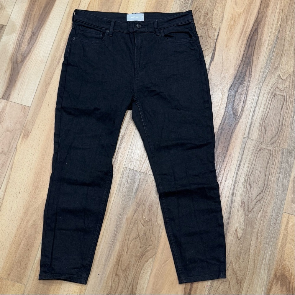 Everlane 32 High Rise Ankle Black Denim Jeans